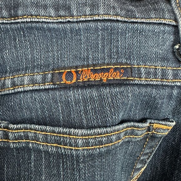 Wrangler Q-Baby Womens No-Gap Waistband Bootcut Jeans Size 0X34 Blue Stretch Den - Picture 4 of 16